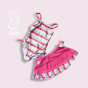 Vintage Polo Swimsuit w/skirt